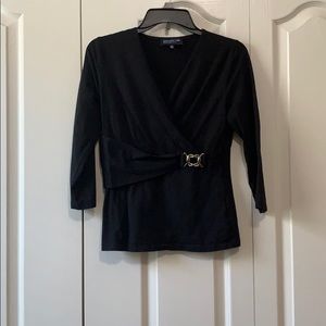 BLACK FORMAL BLOUSE